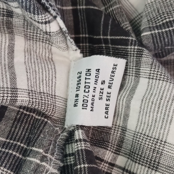 TULIP Alexandria Tunic Shirt Plaid Buttoned Front Pockets Cotton Sz S - Picture 6 of 7